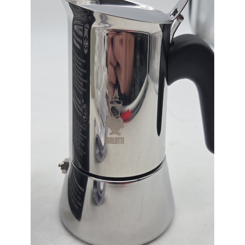 Bialetti Venus Stainless Steel Induction Stovetop 4-Cup Espresso Maker NEW Open - Picture 2 of 5